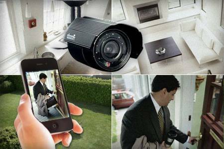 set up security cameras